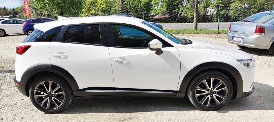 Mazda CX-3 cena 59850 przebieg: 64000, rok produkcji 2017 z Olecko małe 667